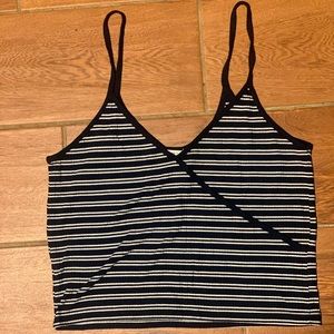 Forever 21 navy blue and white striped tank top. (Size Medium).